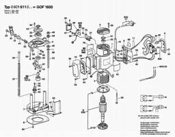 Bosch Router GOF 1600 spare parts