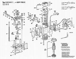 Bosch Router GOF 1700 E spare parts