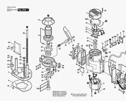 Bosch Router GOF 1700 ACE spare parts