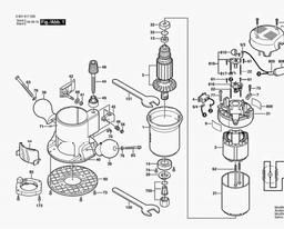 Bosch Router 1617 spare parts