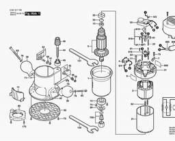 Bosch Router 1617 EVS spare parts