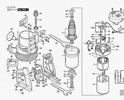 Bosch Router 1618 spare parts