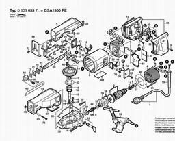 Bosch Reciprocating Saw GSA 1300 PE spare parts