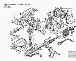 Bosch Reciprocating Saw GSA 1300 PE spare parts