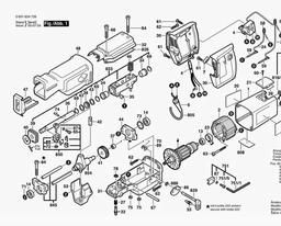 Bosch Reciprocating Saw 1634 VS spare parts