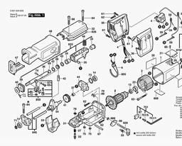 Bosch Reciprocating Saw 1634 VS spare parts