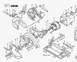 Bosch Un-hd Port. Circular Saw 1657 spare parts