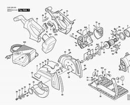 Bosch Cordless Circular Saw 1662 spare parts