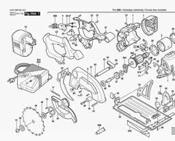 Bosch Cordless Circular Saw GKS 24 V spare parts