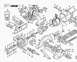 Bosch Circular Hand Saw 1677 MD spare parts