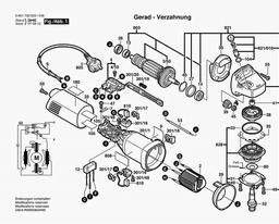 Bosch Angle Grinder GWS 7-125 spare parts