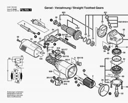 Bosch Angle Grinder 1700 A spare parts