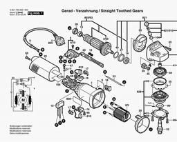 Bosch Angle Grinder BWS 7-115 spare parts