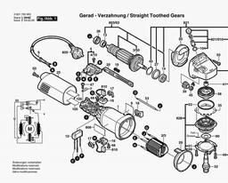 Bosch Angle Grinder WKS 7-115 spare parts
