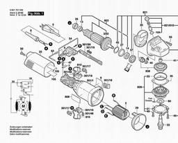 Bosch Angle Grinder 1701 A spare parts