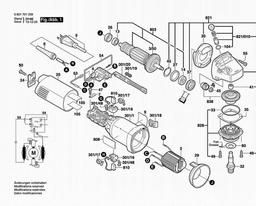 Bosch Angle Grinder 1701 spare parts