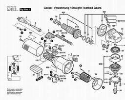 Bosch Angle Grinder 1702 AE spare parts
