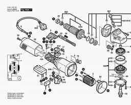 Bosch Angle Grinder BWS 10-125 C spare parts