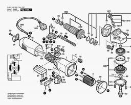 Bosch Angle Grinder EWS 125 spare parts