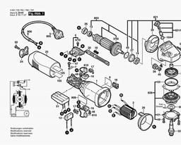 Bosch Angle Grinder EWS 125-SE spare parts