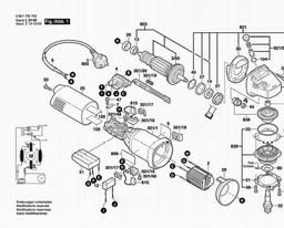 Bosch Angle Grinder GWS 14-125 CE spare parts