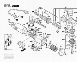 Bosch Angle Grinder 1706E spare parts