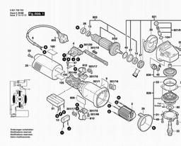 Bosch Angle Grinder GWS 14-150 C spare parts