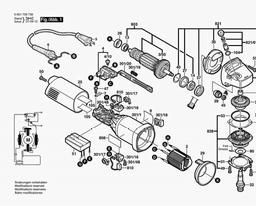 Bosch Angle Grinder 1706 A spare parts