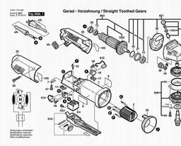 Bosch Angle Grinder 1710 D spare parts