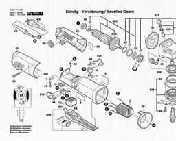 Bosch Angle Grinder 1711D spare parts