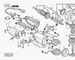 Bosch Angle Grinder 1754 G spare parts