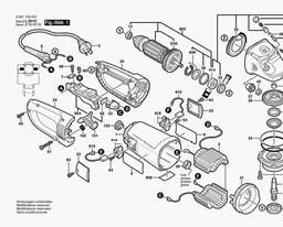 Bosch Angle Grinder GWS 25-180 spare parts