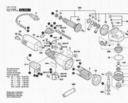 Bosch Concrete Grinder 1773 A spare parts