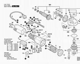 Bosch Concrete Grinder GBR 14 C spare parts