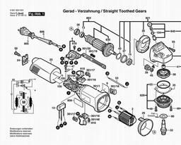 Bosch Angle Grinder GWS 7-125 spare parts
