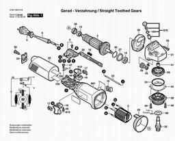 Bosch Angle Grinder GWS 7-115 spare parts