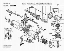 Bosch Angle Grinder EWS 115 spare parts
