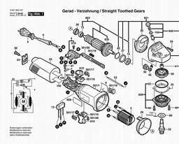 Bosch Angle Grinder GWS 7-115 spare parts
