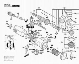Bosch Angle Grinder GWS 900 spare parts