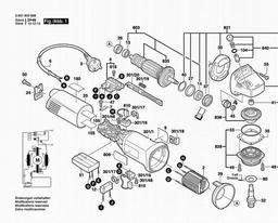 Bosch Angle Grinder GWS 10-150C spare parts