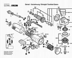 Bosch Angle Grinder GWS 10-125C spare parts