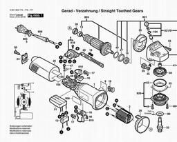 Bosch Angle Grinder EWS 125-S spare parts