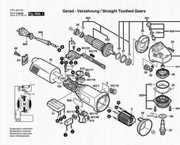 Bosch Angle Grinder GWS 10-125 CE spare parts