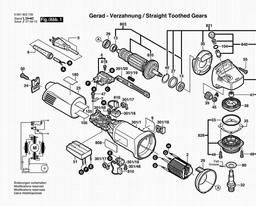 Bosch Angle Grinder 1703AEVS spare parts