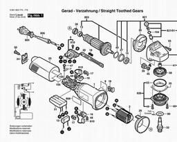 Bosch Angle Grinder EWS 125-E spare parts