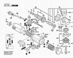Bosch Angle Grinder GWS 14-150C spare parts