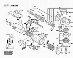 Bosch Angle Grinder 1806 A spare parts