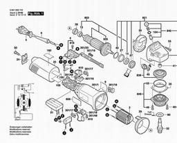 Bosch Angle Grinder GWS 14-150C spare parts