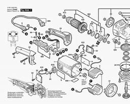 Bosch Angle Grinder GWS 2000-18 JH spare parts