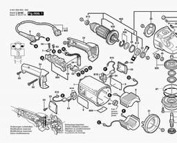 Bosch Angle Grinder GWS 2000-23 JH spare parts